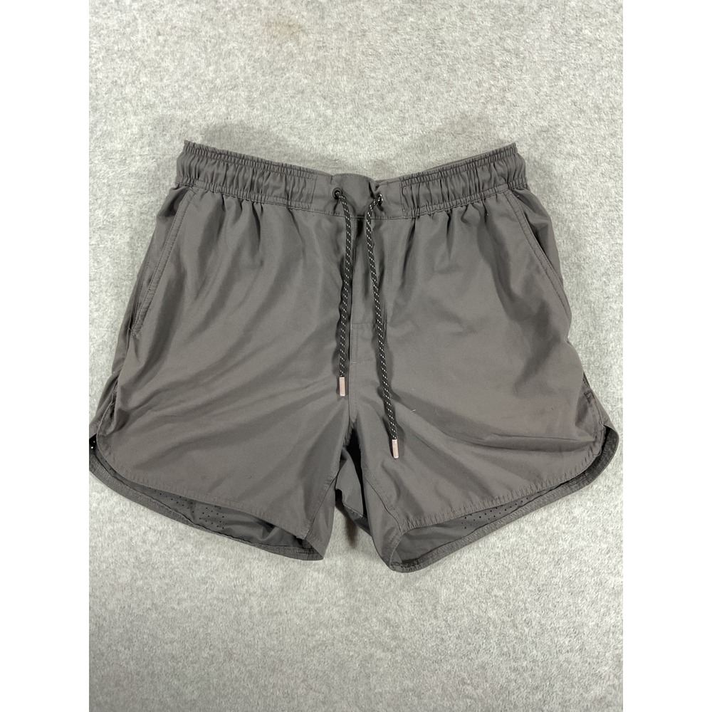 Legends Relay Shorts Mens Medium Gray Athletic Training Gym 5 Inch Inseam 2791